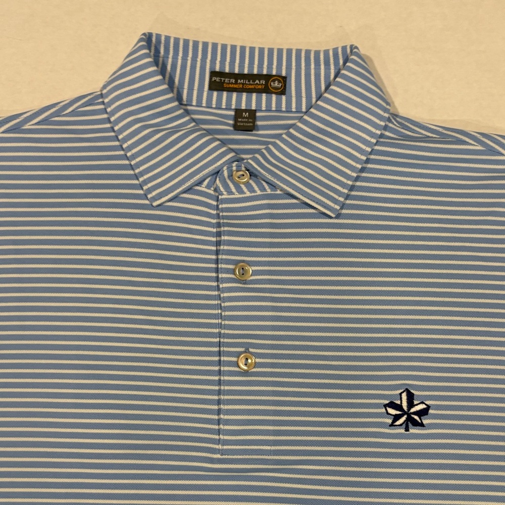 Peter Millar summer comfort, mesh performance polo size medium